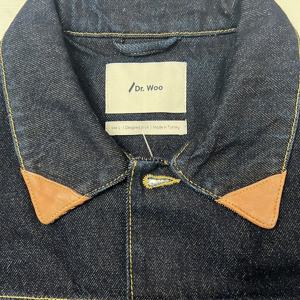 H&M /Nyden x Dr. Woo Embroidered Denim Jacket - Picture 7 of 14